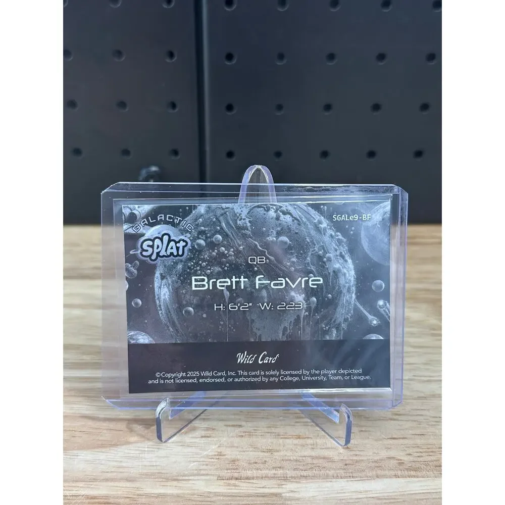 2025 Wild Card Galactic Splat Brett Favre SGALe9-BF 1 Of 1